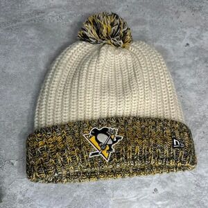 New Era Pittsburgh‎ Penguins Ladies Fresh Lined Removable Pom Knit Hat